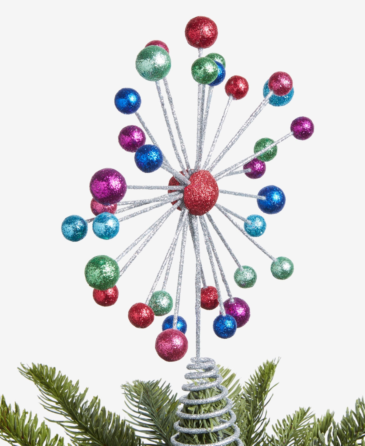 Holiday Lane Whimsy Glitter Starburst Tree Topper, Macy's Exclusive In Multi