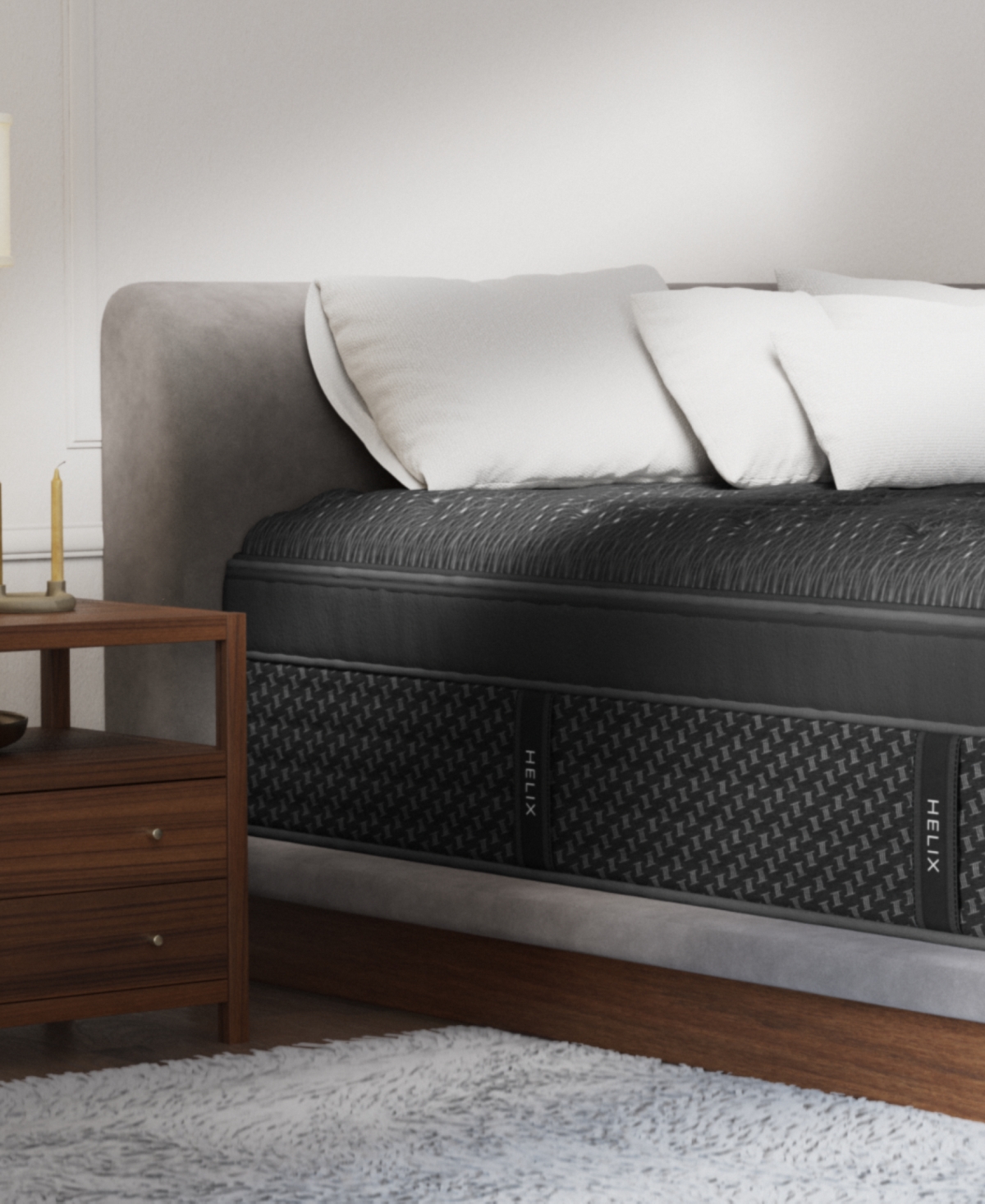 Shop Brooklyn Bedding Helix Midnight Elite 15" Medium Firm Euro Pillow Top Mattress