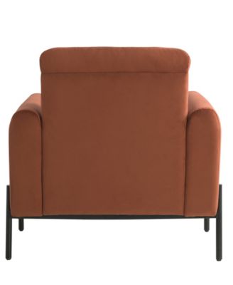 35.3" Velvet Kyoto Accent Chair