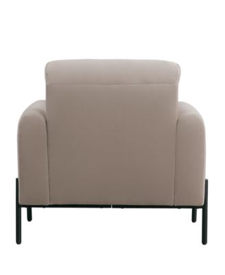 35.3" Velvet Kyoto Accent Chair