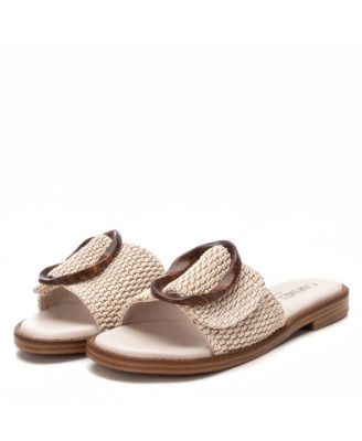 Carmela Leather Women's Fashion Slip on Sandals By XTI