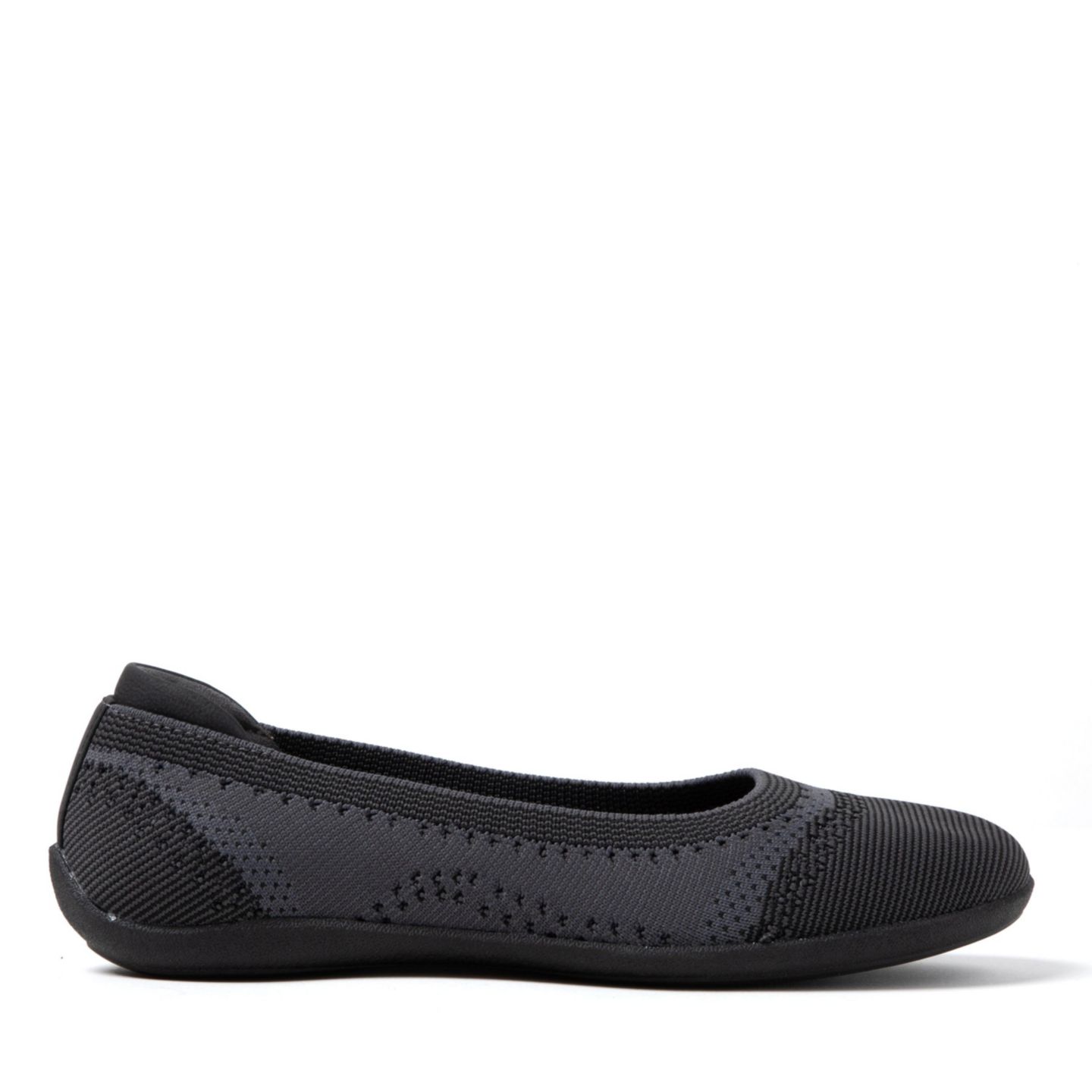 Женские балетки Dearfoams Misty Ballet Flat Lightweight Slip Ons, цвет: Чёрный разноцветный — фото 2