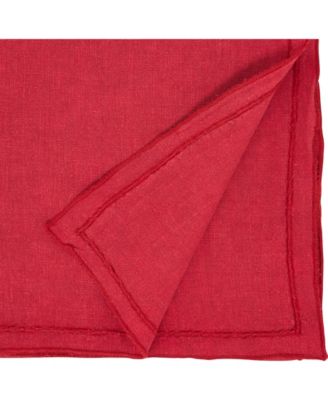 Stonewashed Overlock Edge Table Runner, 16" x 72"