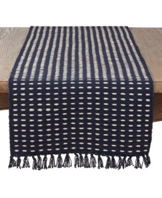 Dashed Woven Table Runner, 16" x 120"