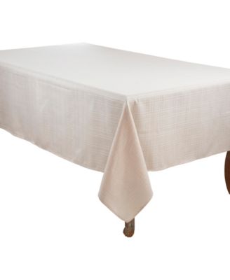 Classic Stitched Plaid Tablecloth, 65" x 104"