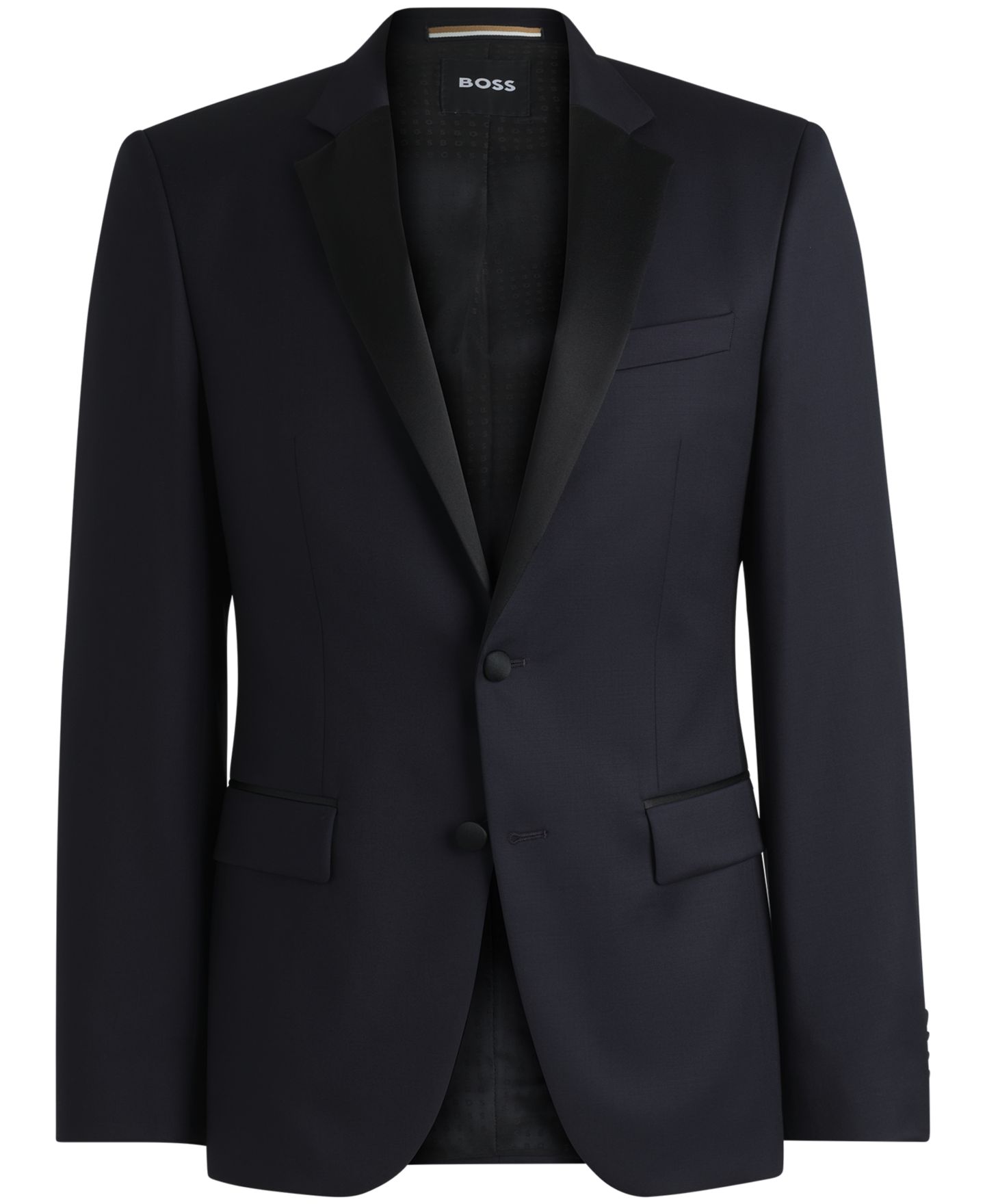 Мужской пиджак Hugo Boss Slim-Fit Tuxedo, цвет: Тёмный синий — фото 5