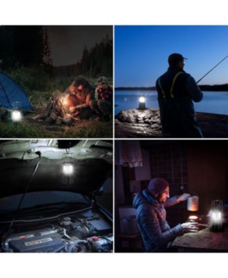 LED Camping Lanterns Battery Powered, Collapsible, IPX4 Water Resistant, Outdoor Portable Lights for Emergency, Hurricane, Storms and Outages