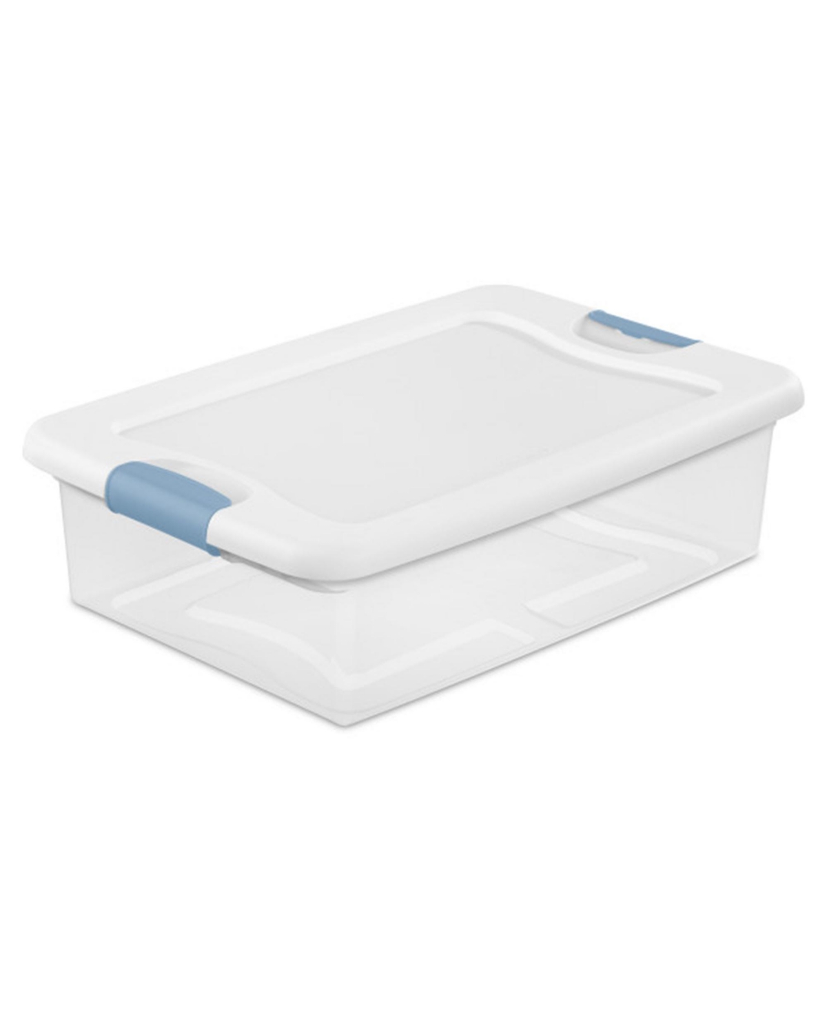 Sterilite 32 Quart Clear Stackable Latching Storage Box Containers, 18 Pack - Multi
