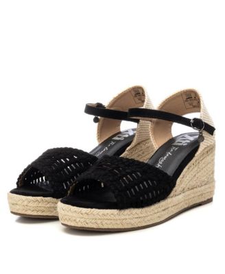 Women's Raffia Wedge Sandals By XTI