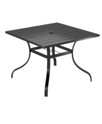 Square Outdoor Restaurant Steel Table