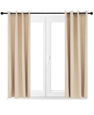 Room-Darkening Curtain Panel with Grommet Top - 52 x 108 in. - Beige