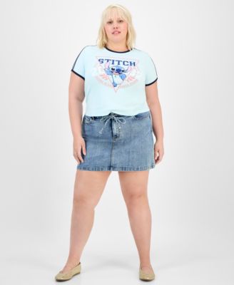 Trendy Plus Athletic Stitch Ringer Tee
