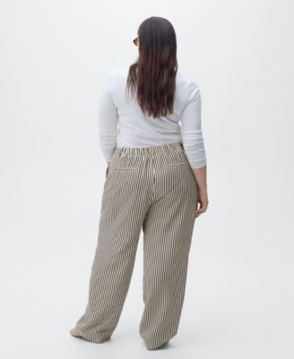 Women's Texture Striped Pants