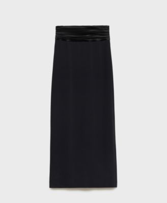 Women's Draped-Waist Straight Skirts
