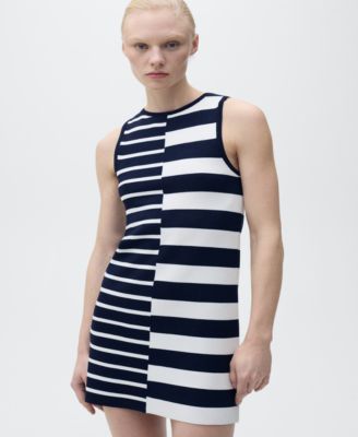 Women's Combined Stripes Knitted Dress