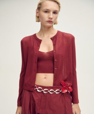 MANGO - Women's Straight Button Cardigan
