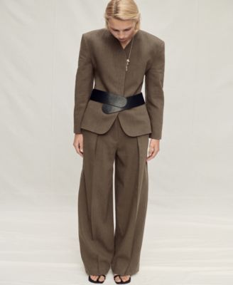 Women's Seamless Linen Suit Pants