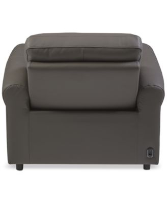 Thandler Leather Power Headrest Recliners, Exclusively at Macy's