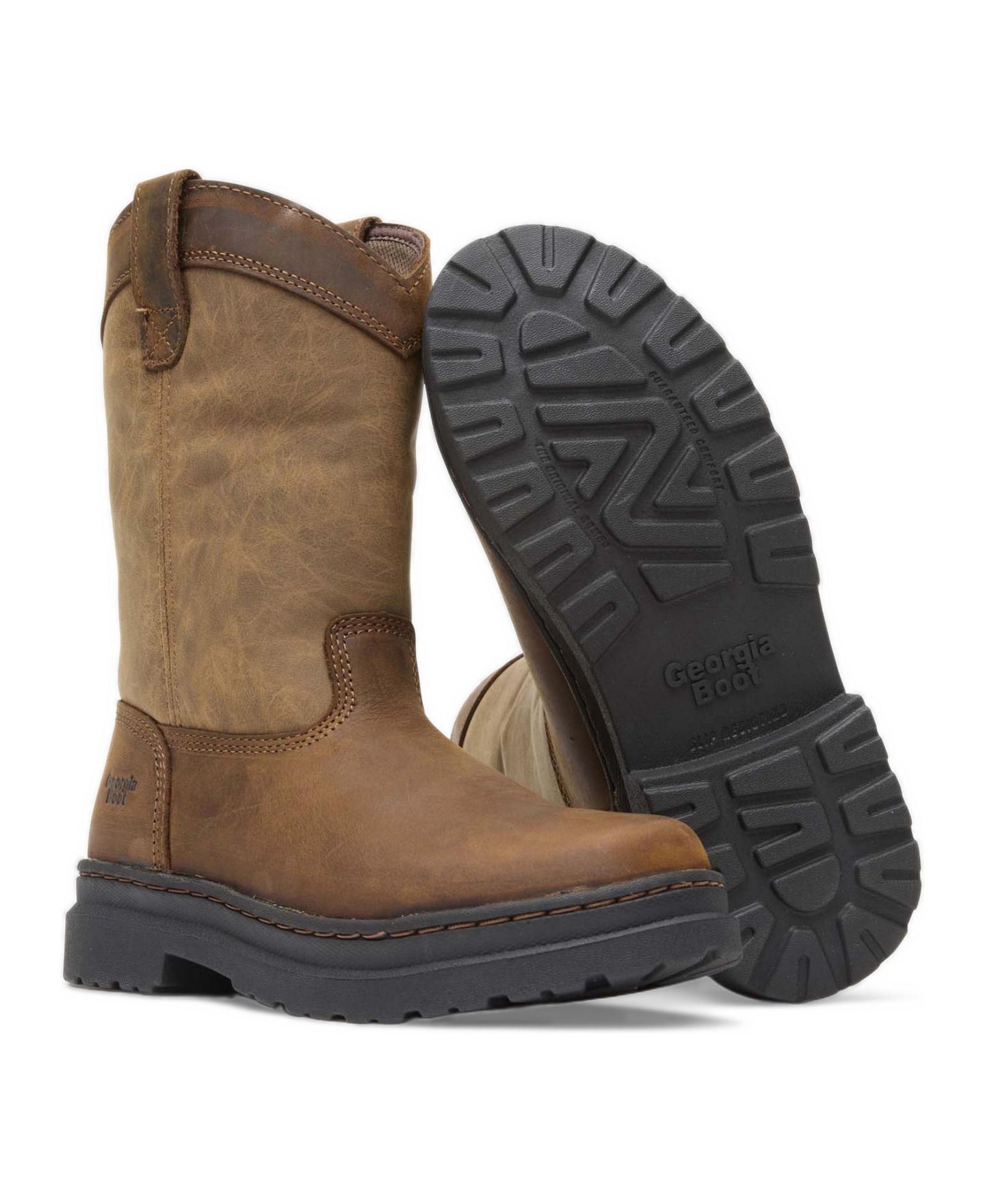 Детские ботинки GEORGIA BOOT Romeo SuperLyte Pull On Boot, цвет: Коричневый — фото 2