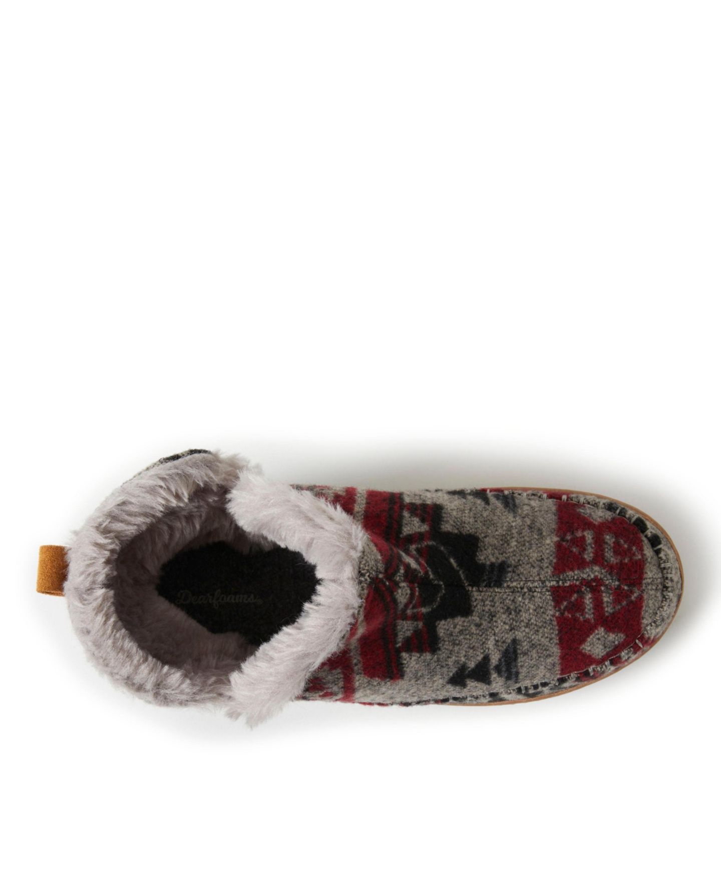 Мужские тапочки Dearfoams Brixen Energy Return Bootie Slipper, цвет: Чёрный комбинированный — фото 4