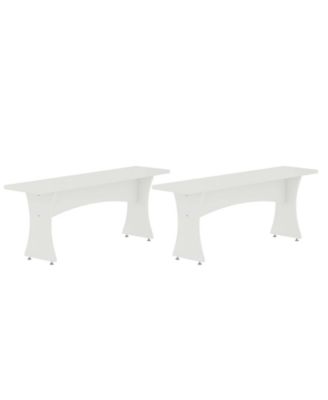 Coney 2-Pc. 53.14" Mid-Century Modern Dining Bench Set