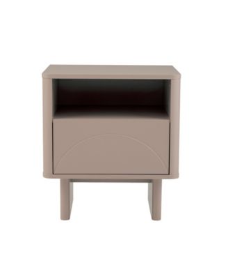 Ella 19.7" Modern 2-Full Extension Drawer Nightstand