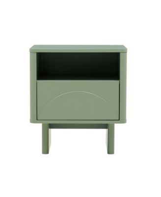Ella 19.7" Modern 2-Full Extension Drawer Nightstand