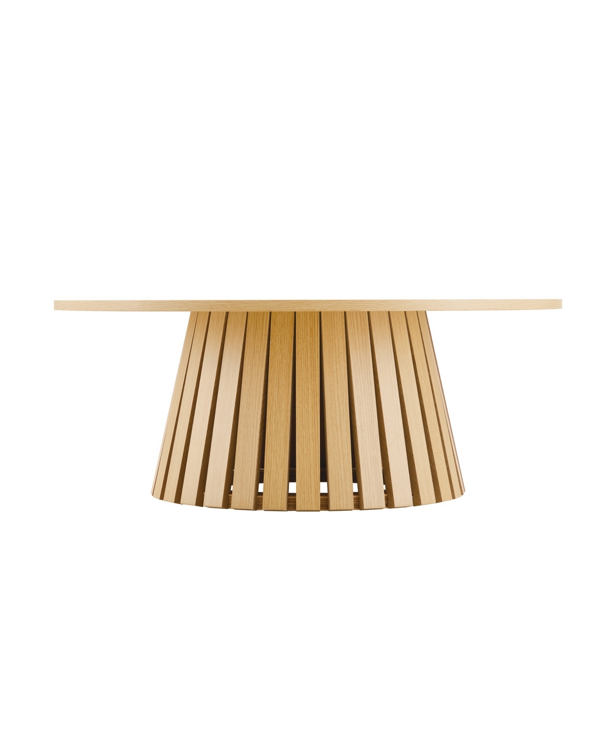 Manhattan Comfort Layla 35.4" Modern Coffee Table In Brown