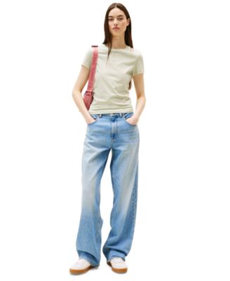 Women's Slim-Fit Essential Logo Graphic T-Shirt