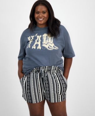 Rebellious One - Trendy Plus Size Cotton Short-Sleeve Cheetah London England Graphic T-Shirt