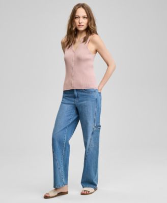 Women's Ribbed Sweater Vest, Exclusively at Macy's