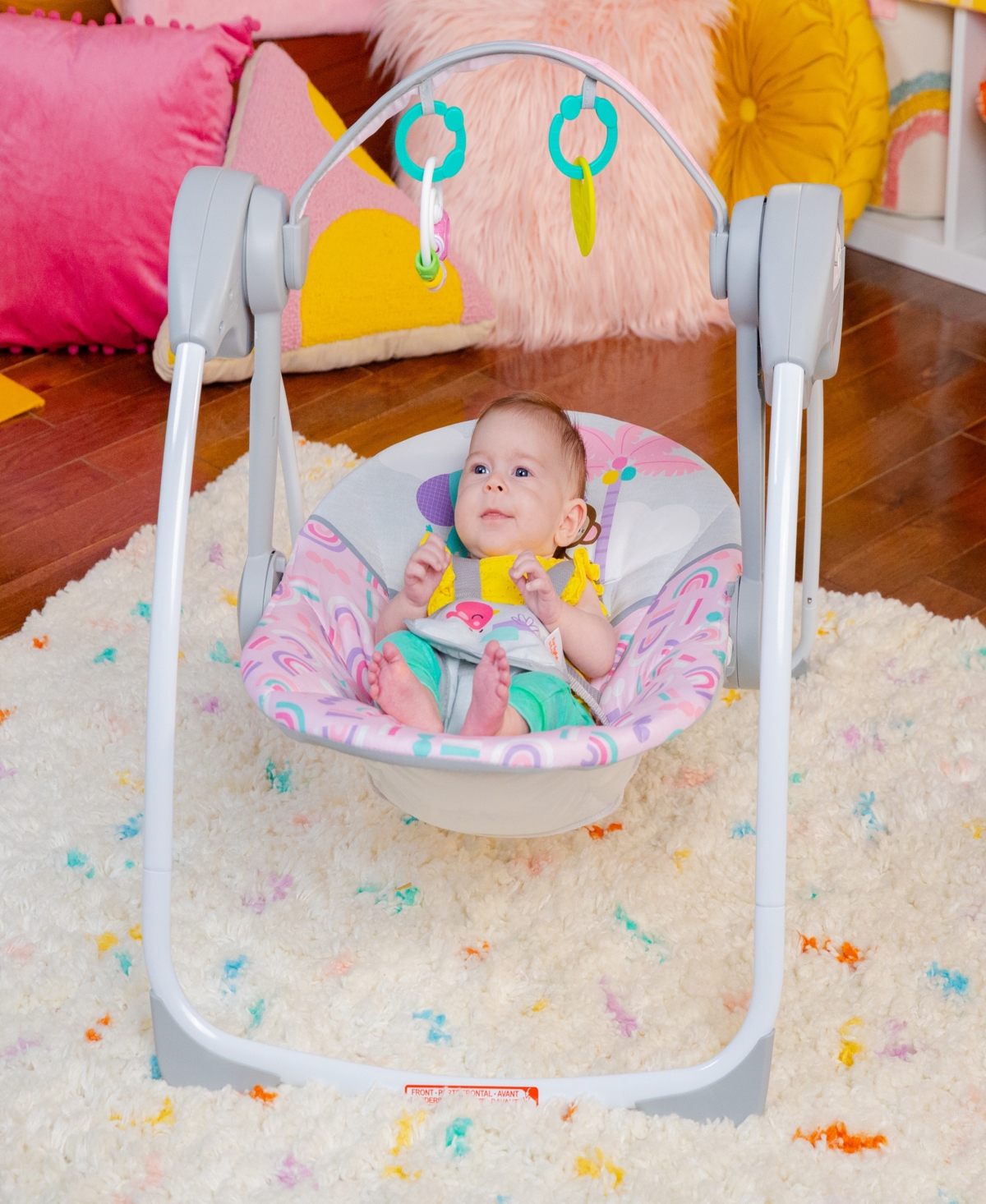 Shop Bright Starts Playful Paradise Portable Swing