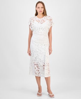 BOSS Orange - Women's Floral Lace Midi Dress