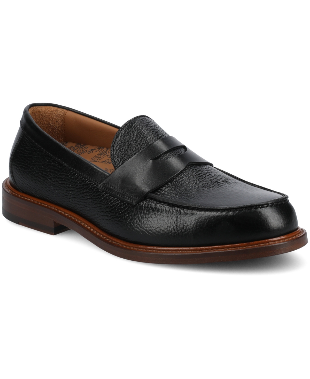 Men's Jack Medium and Wide Width Penny Loafers - Black