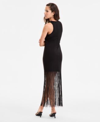 Women's Sleeveless Fringe-Hem Dress, Exclusively at Macy's