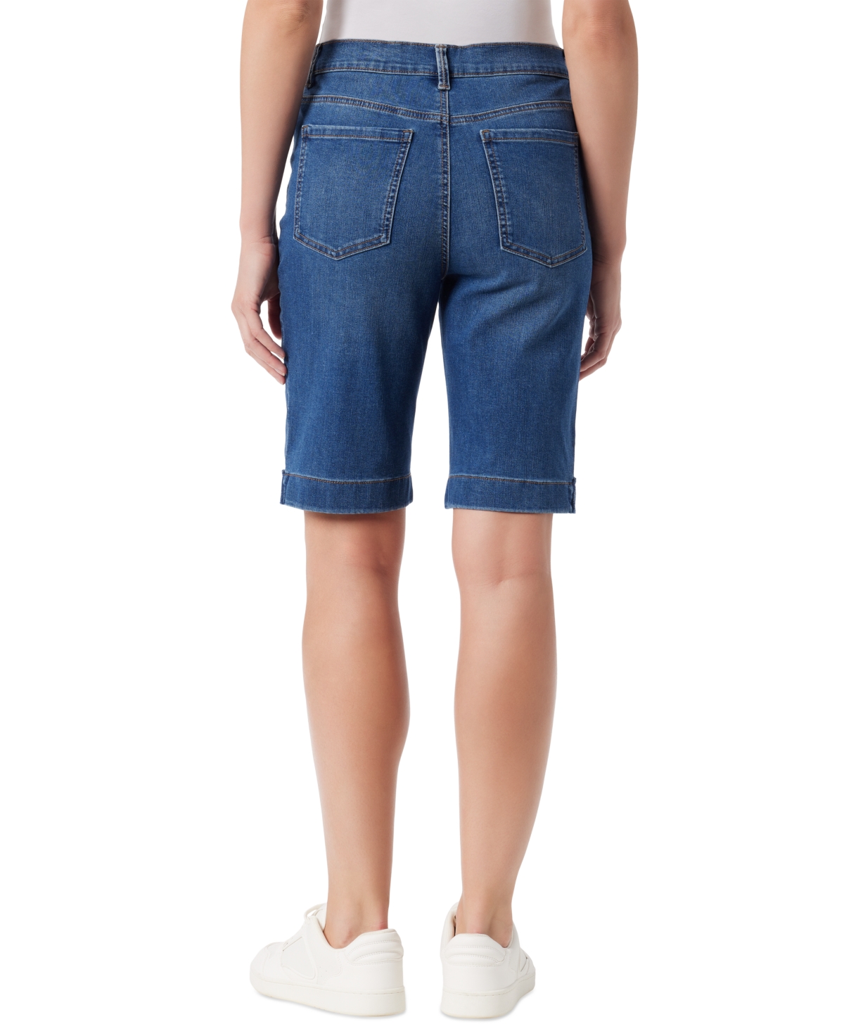 Gloria Vanderbilt Petite Amanda Side-slit Bermuda Shorts