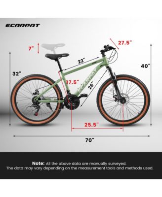 Streamdale 27.5" Mountain Bike with 21-speeds, Disc Brakes & Thumb Shifter
