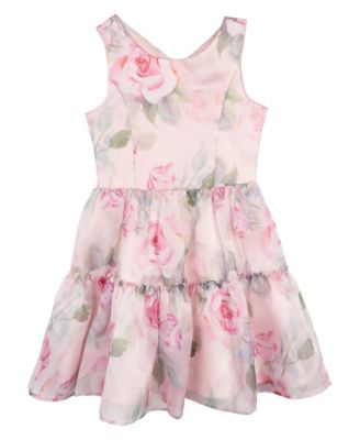 Big Girls Floral Organza Party Dress
