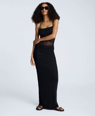 Women's Ruched Bodycon Maxi Dress