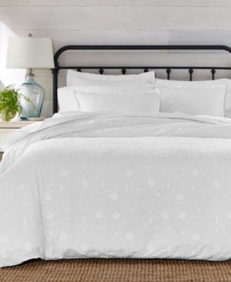 Macy's Charter Club Colette Embroidery Comforter Set Exclusively At Macys In White