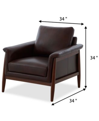Hazelynn Leather Accent Chair, Exclusively at Macys