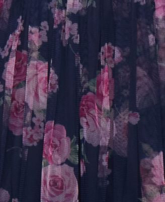 Juniors' Floral-Print Tie-Strap Mini Dress