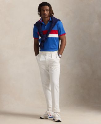 Men's Classic-Fit Striped Soft Cotton Polo