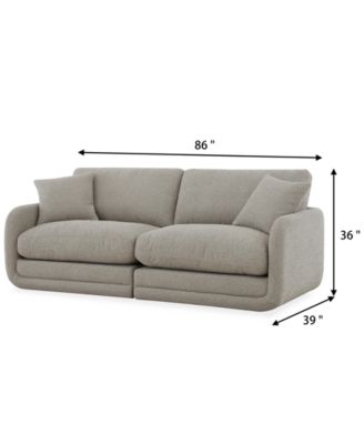 Daryll 2-Pc. Fabric Sofa, Exclusively at Macy's