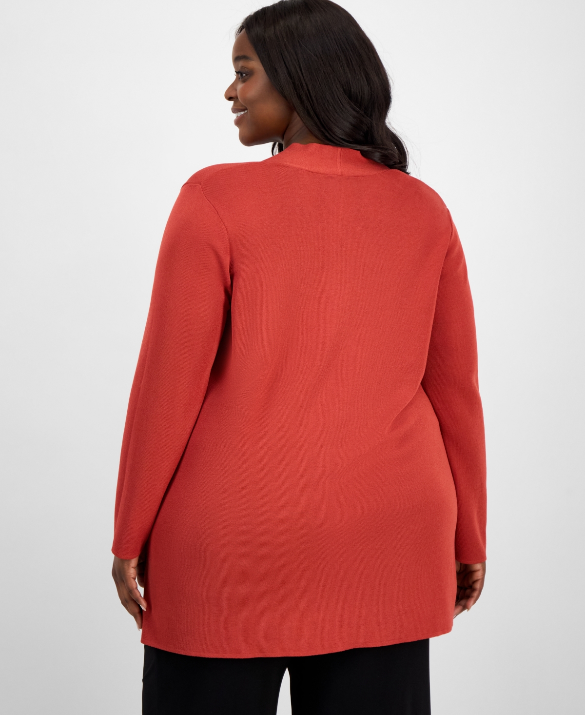 Anne Klein Plus Size Napa Open-front Cardigan