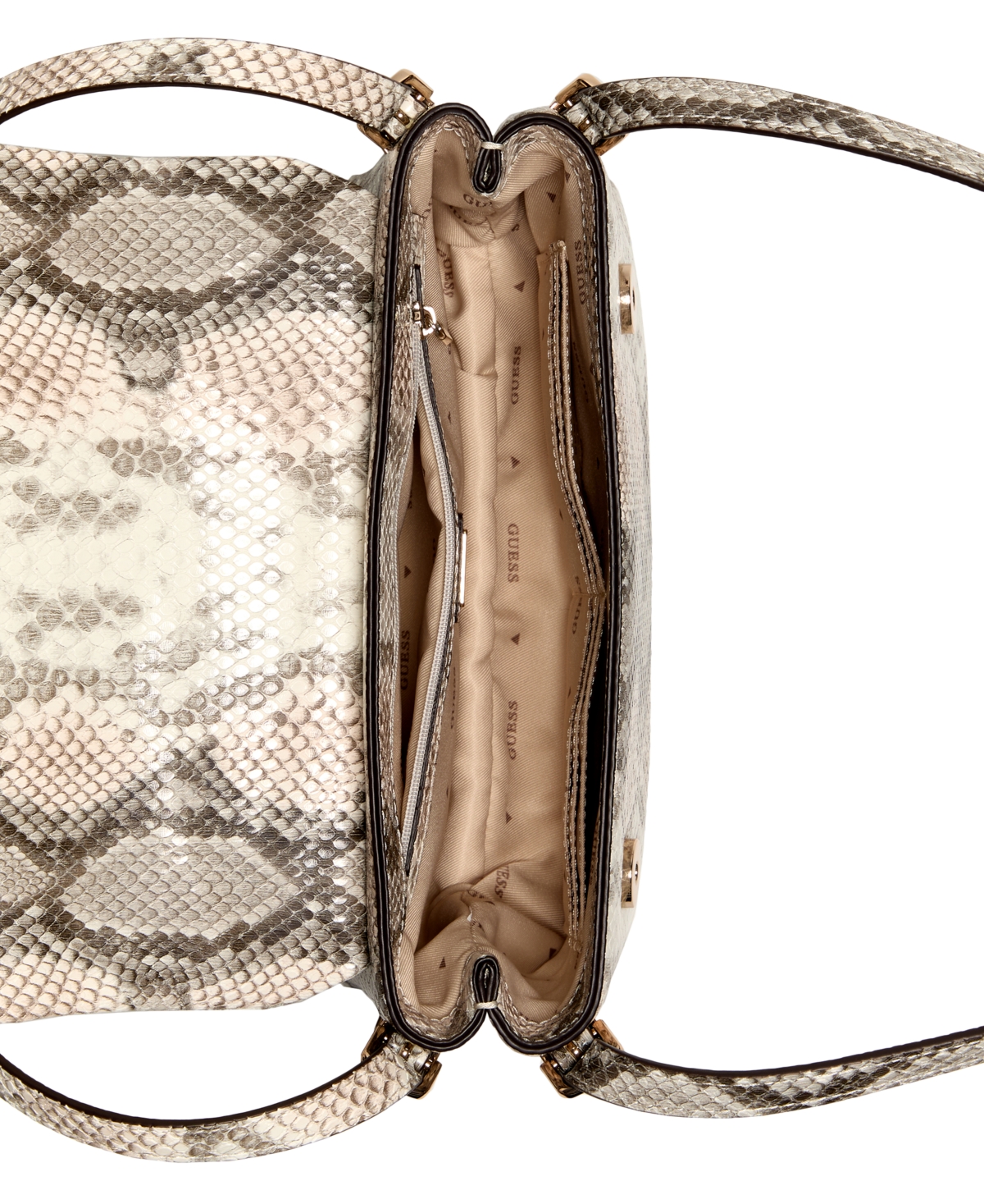 GUESS LEFIA FLAP SHOULDER BAG 