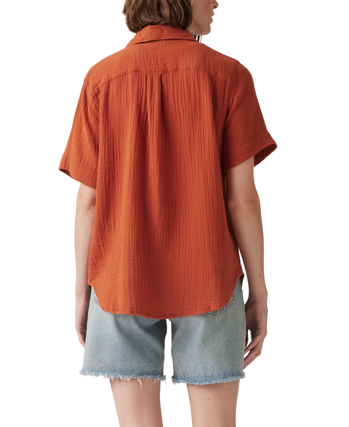 LEVI'S WOMEN'S DARLENE PRINTED SHORT-SLEEVE SHIRT 