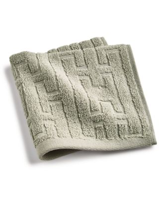 Sculpted Chain-Link Wash Towel, 13" x 13", Exclusively at Macy’s