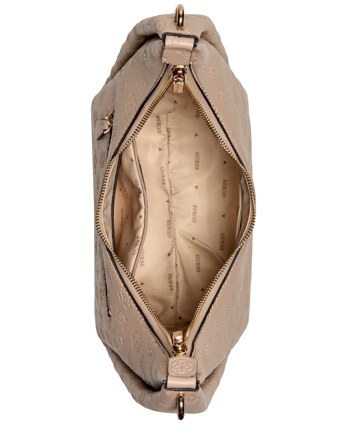 GUESS PHOEBE LOGO HOBO SHOULDER BAG 