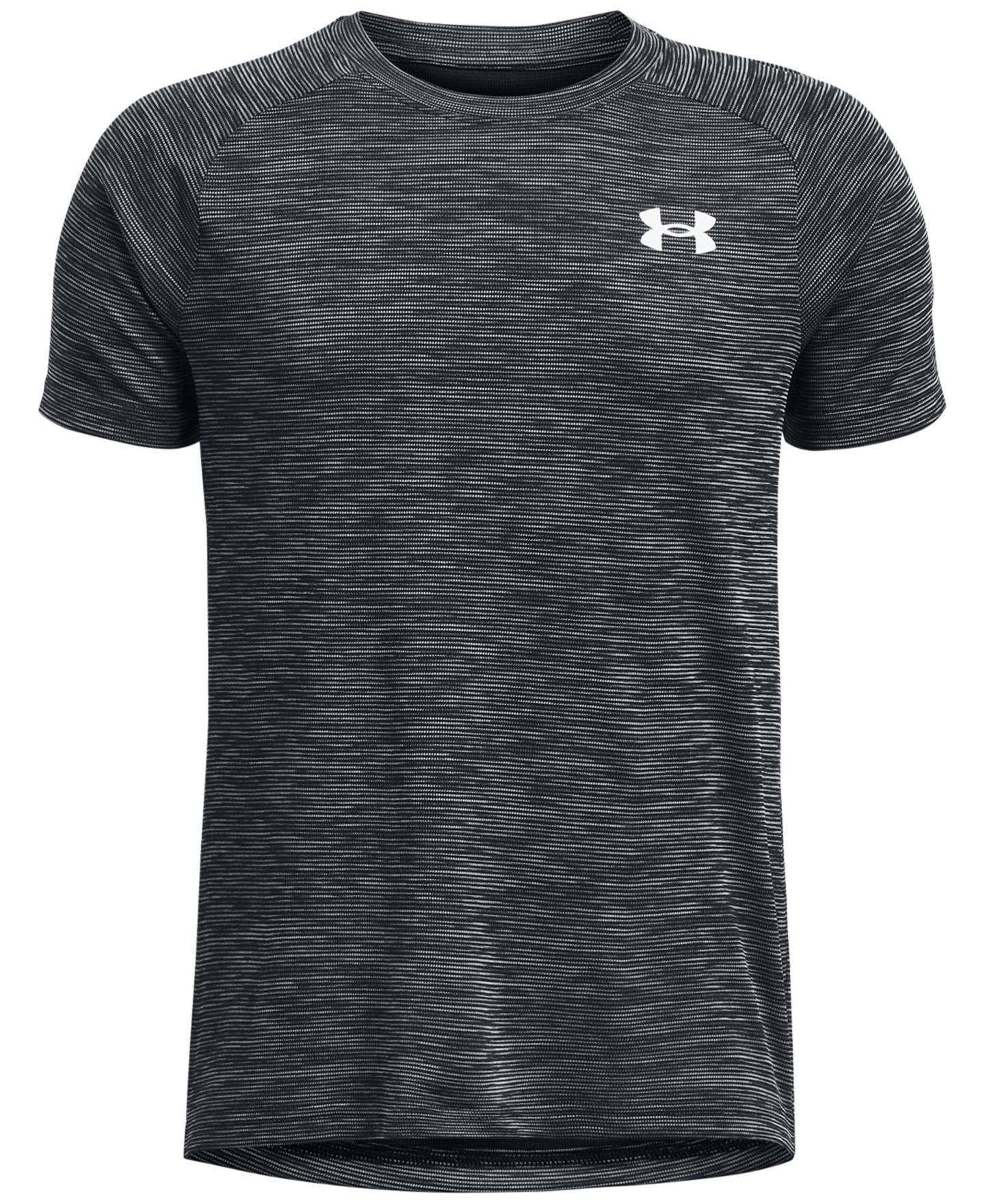 Футболка Under Armour Tech Textured Short-Sleeve T-Shirt для мальчиков, цвет: Чёрный / Белый — фото 1